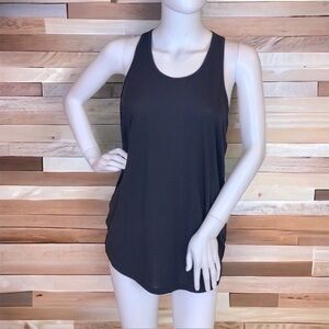 Athleta Essence Tie Back Tank Black Size Medium Tall
